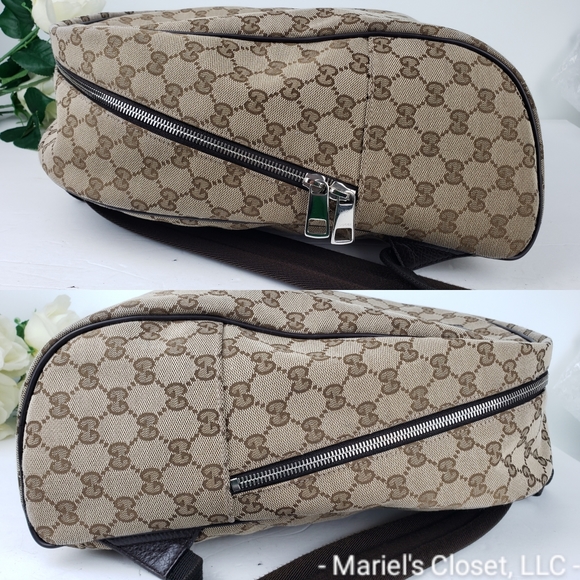 Authentic Gucci Monogram Backpack with Dustbag #2568M - Picture 5 of 8